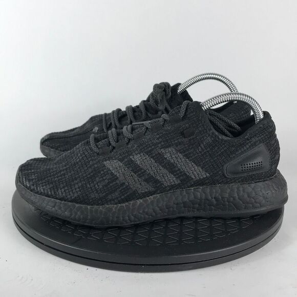 Adidas PureBoost Triple Black Athletic Running Shoes BB6288 Men’s Size 7.5 - Picture 8 of 12